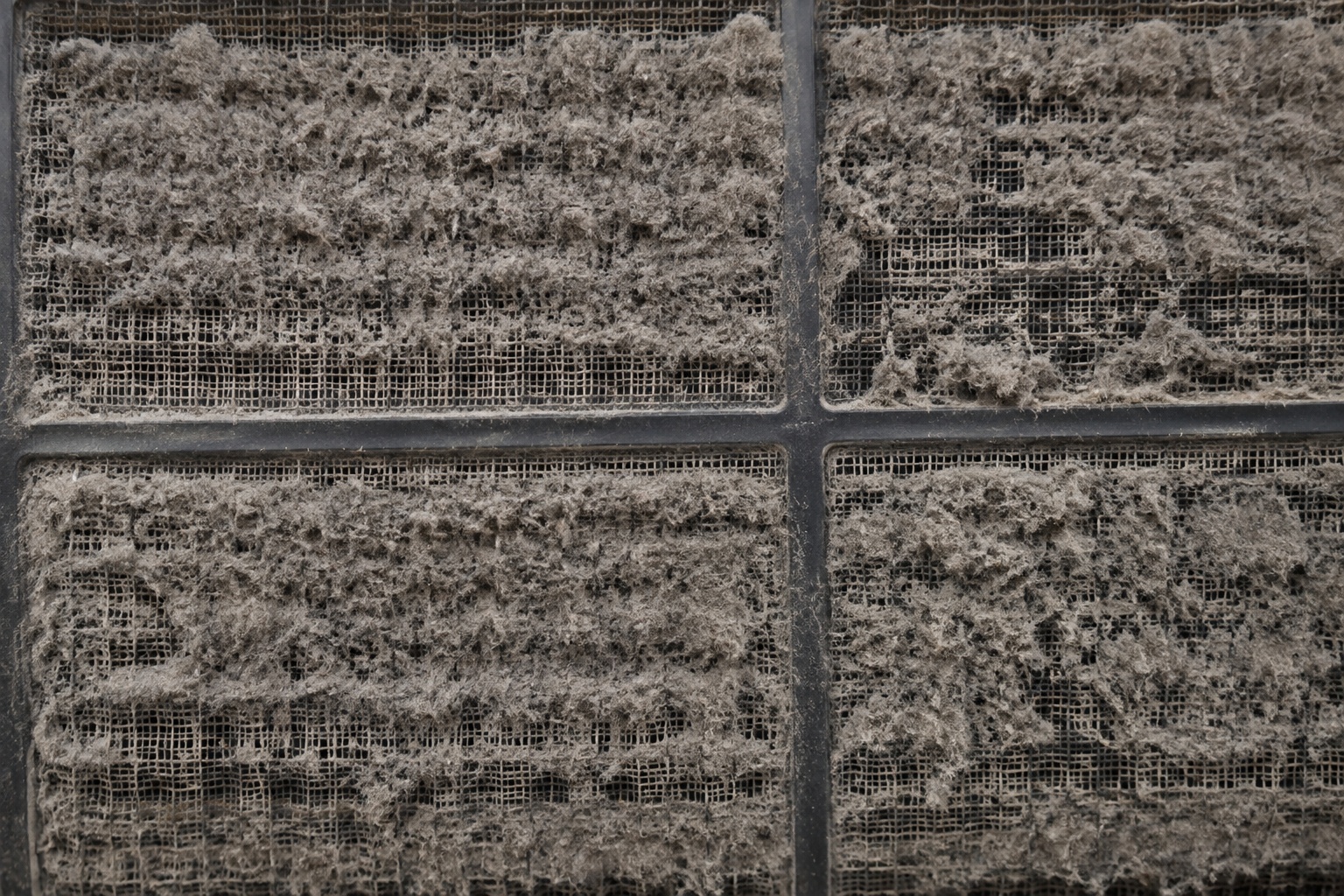 AC filter service — before