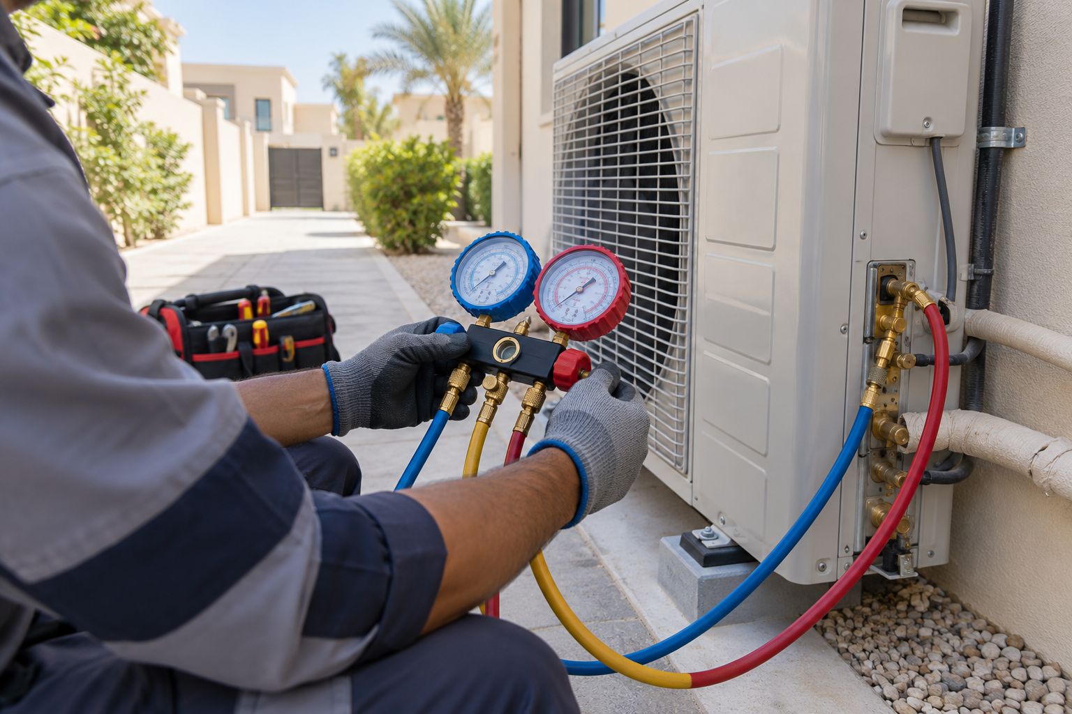 Outdoor condenser diagnosis