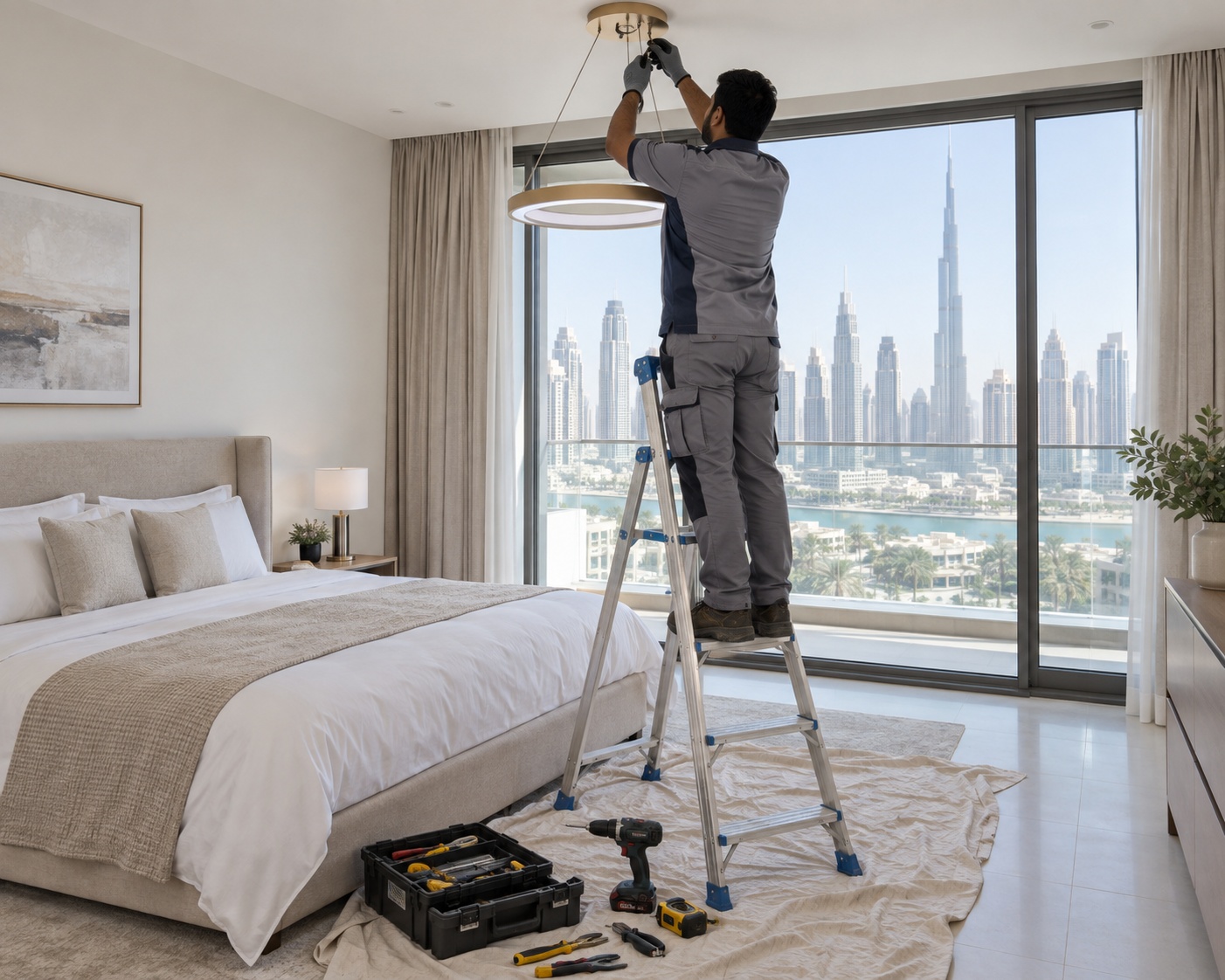 Light fixture installation