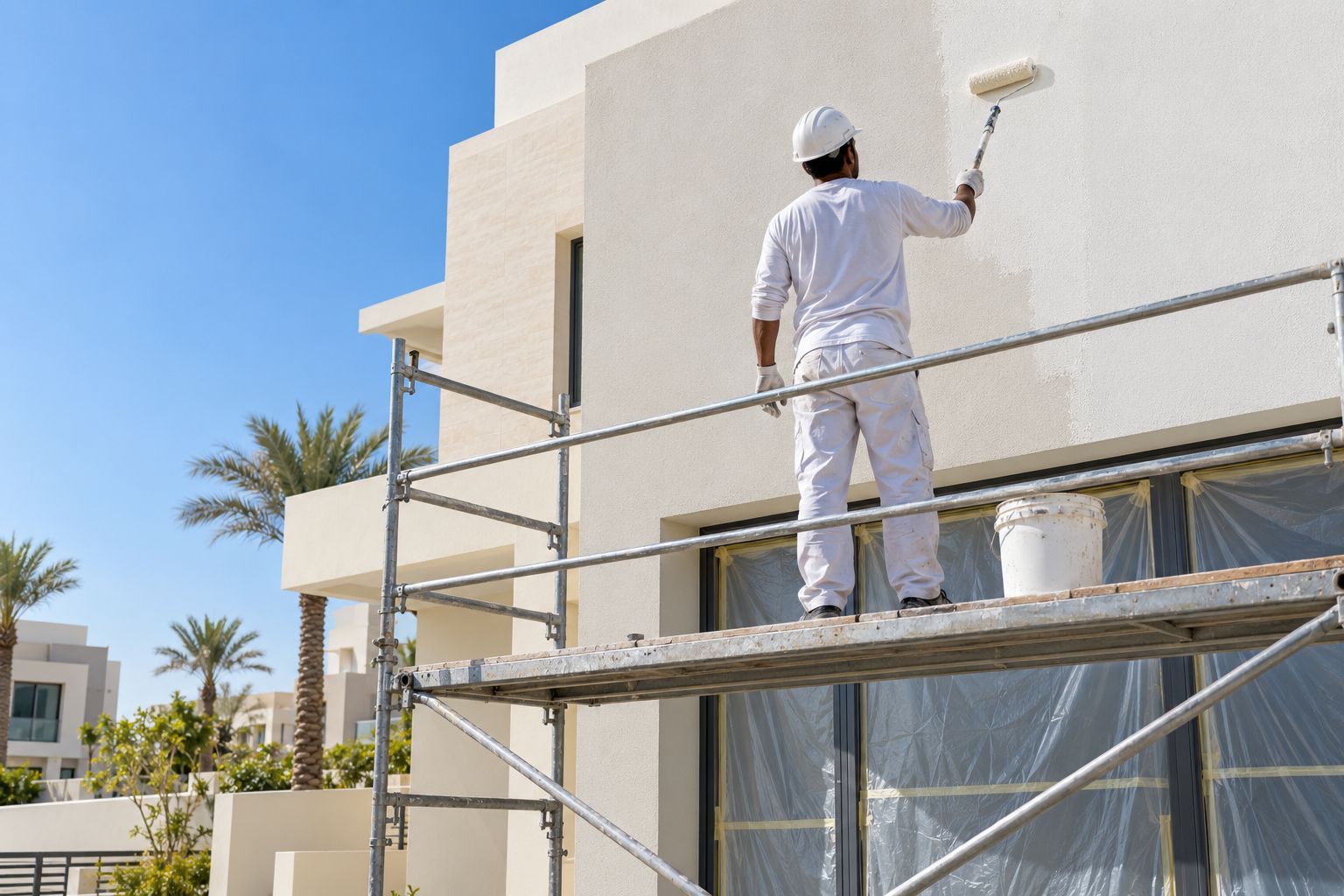 Villa exterior painting